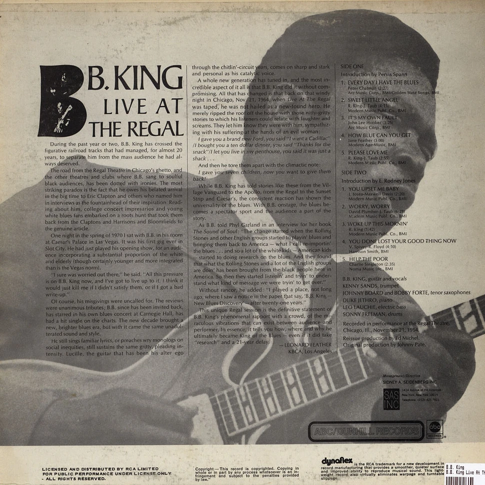 B.B. King - B.B. King Live At The Regal