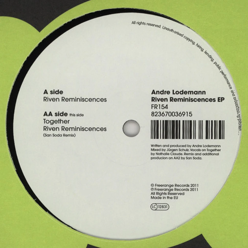 Andre Lodemann - Riven Reminiscences EP