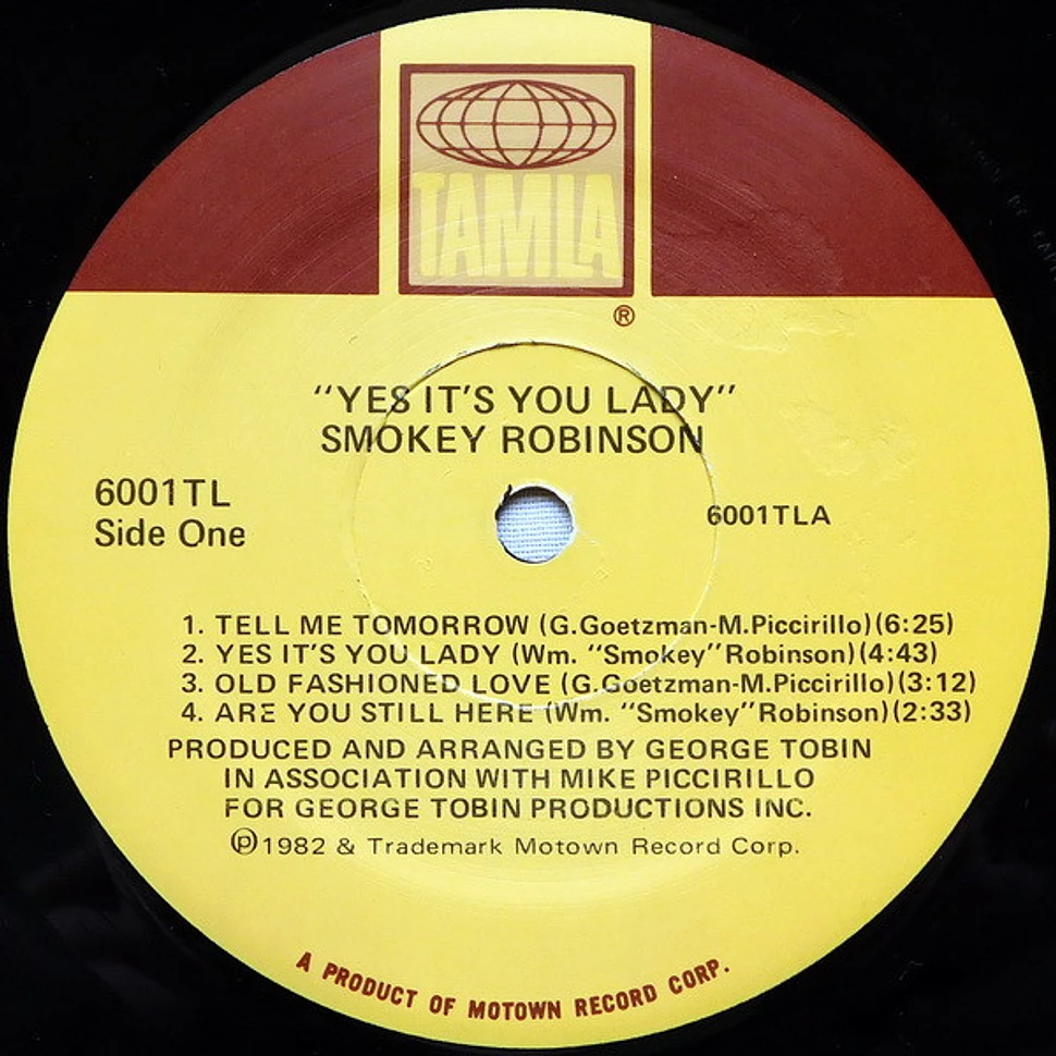 Smokey Robinson - Yes It's You Lady