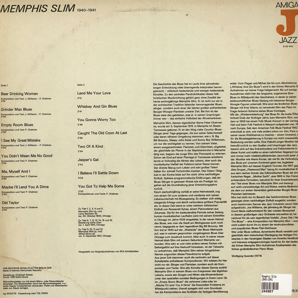 Memphis Slim - Memphis Slim