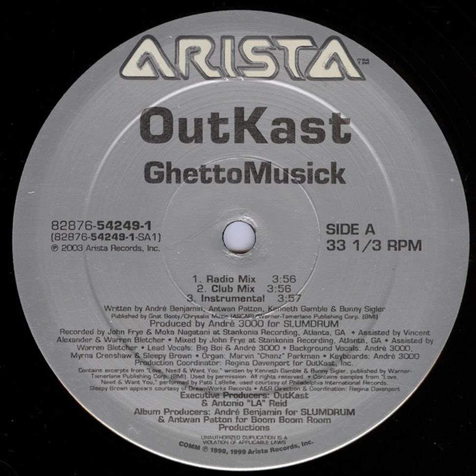 OutKast - Ghetto Musick / She Lives In My Lap