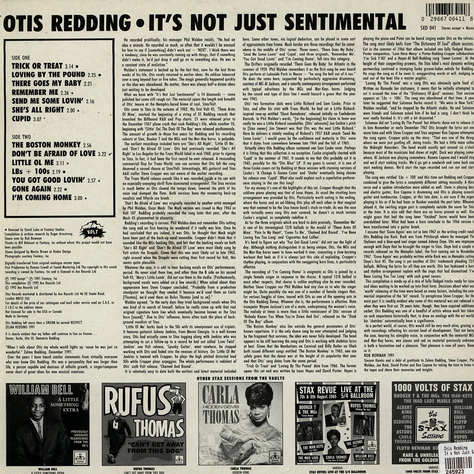 Otis Redding - It's Not Just Sentimental