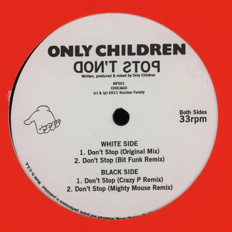 Only Children - Don't Stop Don't Stop
