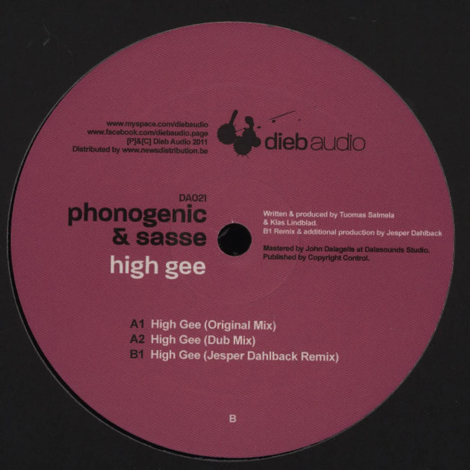 Phonogenic & Sasse - High Gee Jesper Dahlback Remix