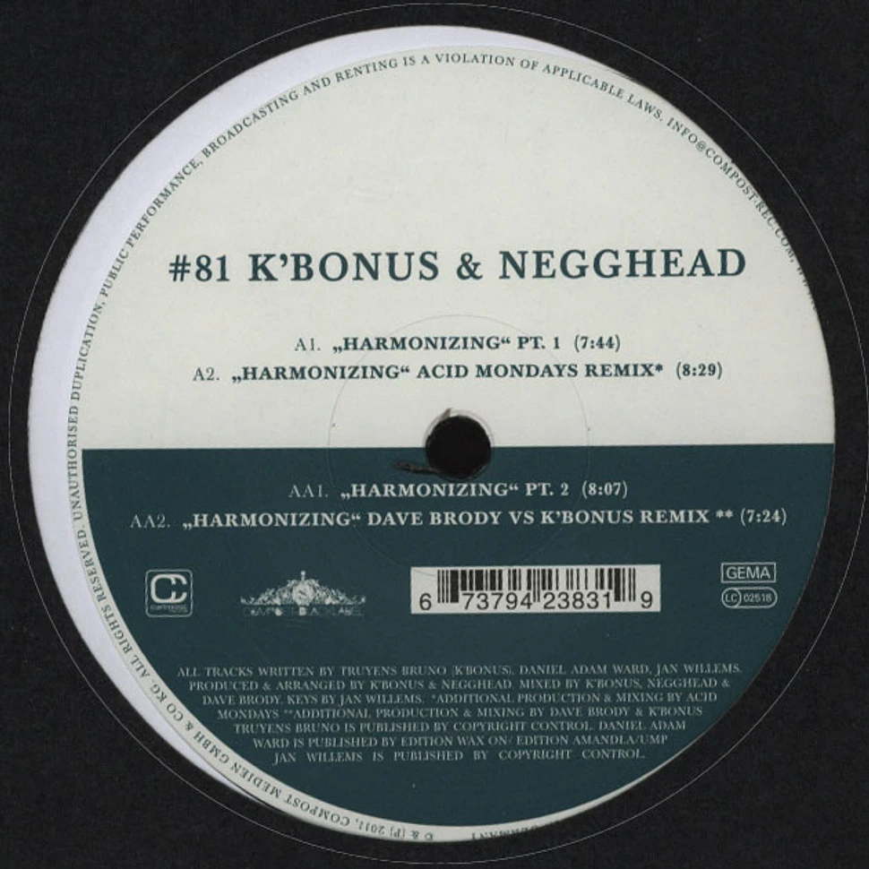 K Bonus & Negghead - Black Label #81