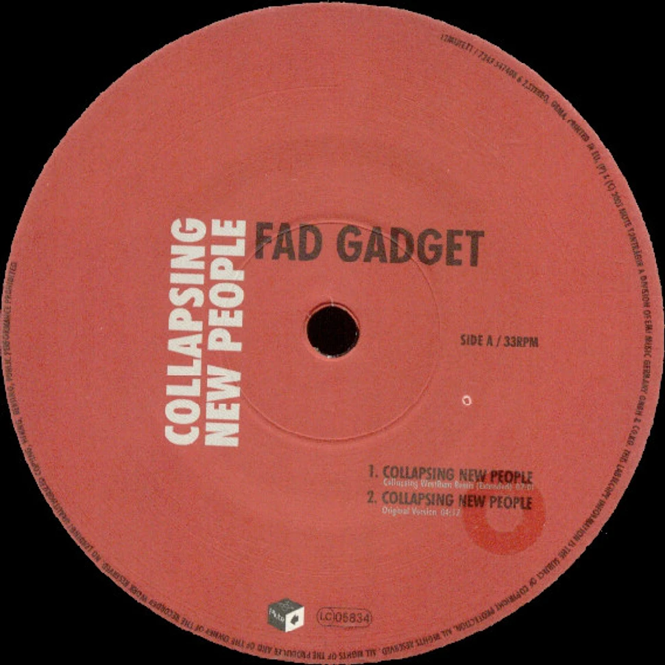 Fad Gadget - Collapsing New People