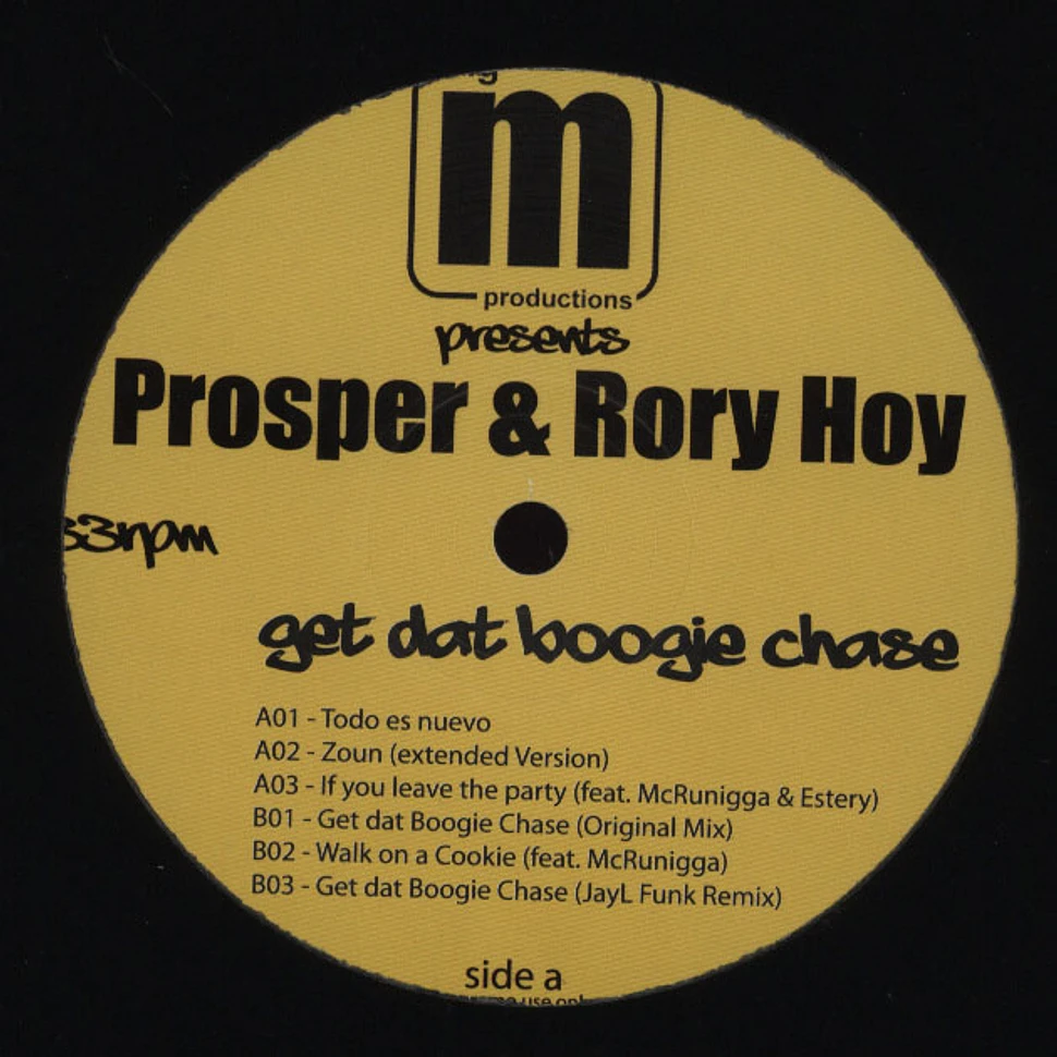 Prosper & Rory Hoy - Get Dat Boogie Chase EP