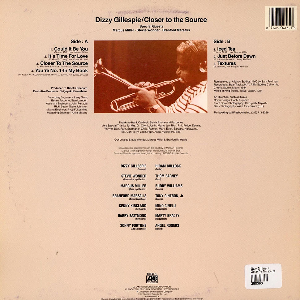 Dizzy Gillespie - Closer To The Source