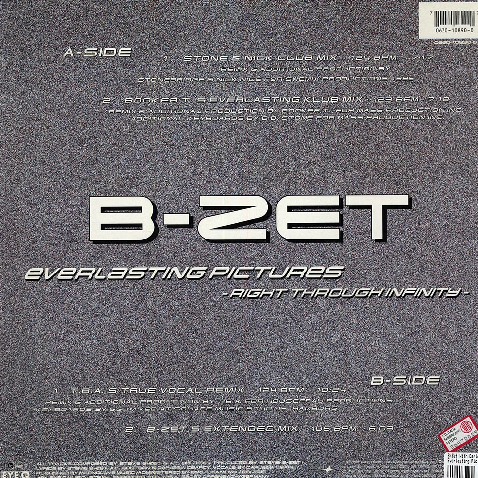 B-Zet - Everlasting Pictures - Right Through Infinity
