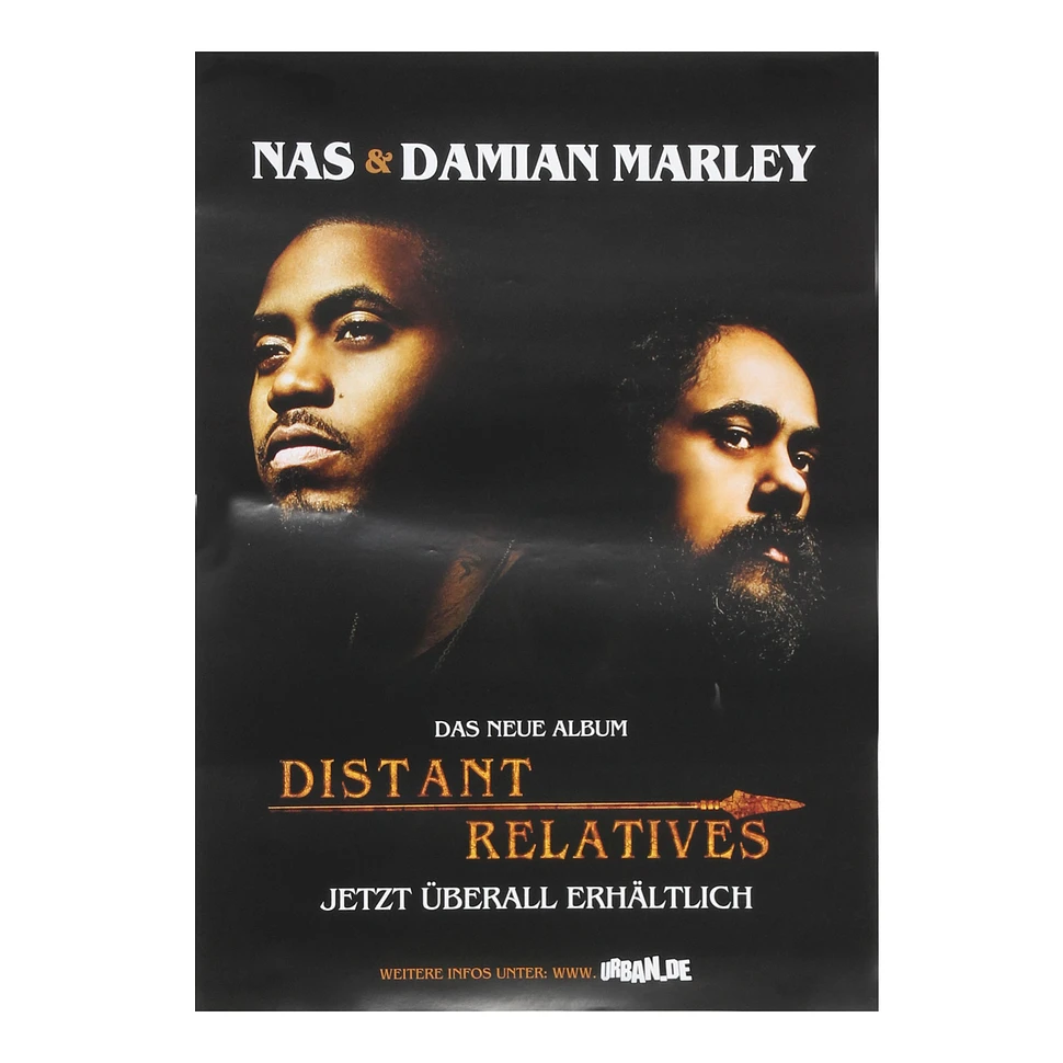 Nas & Damian Marley - Distant Relatives Poster