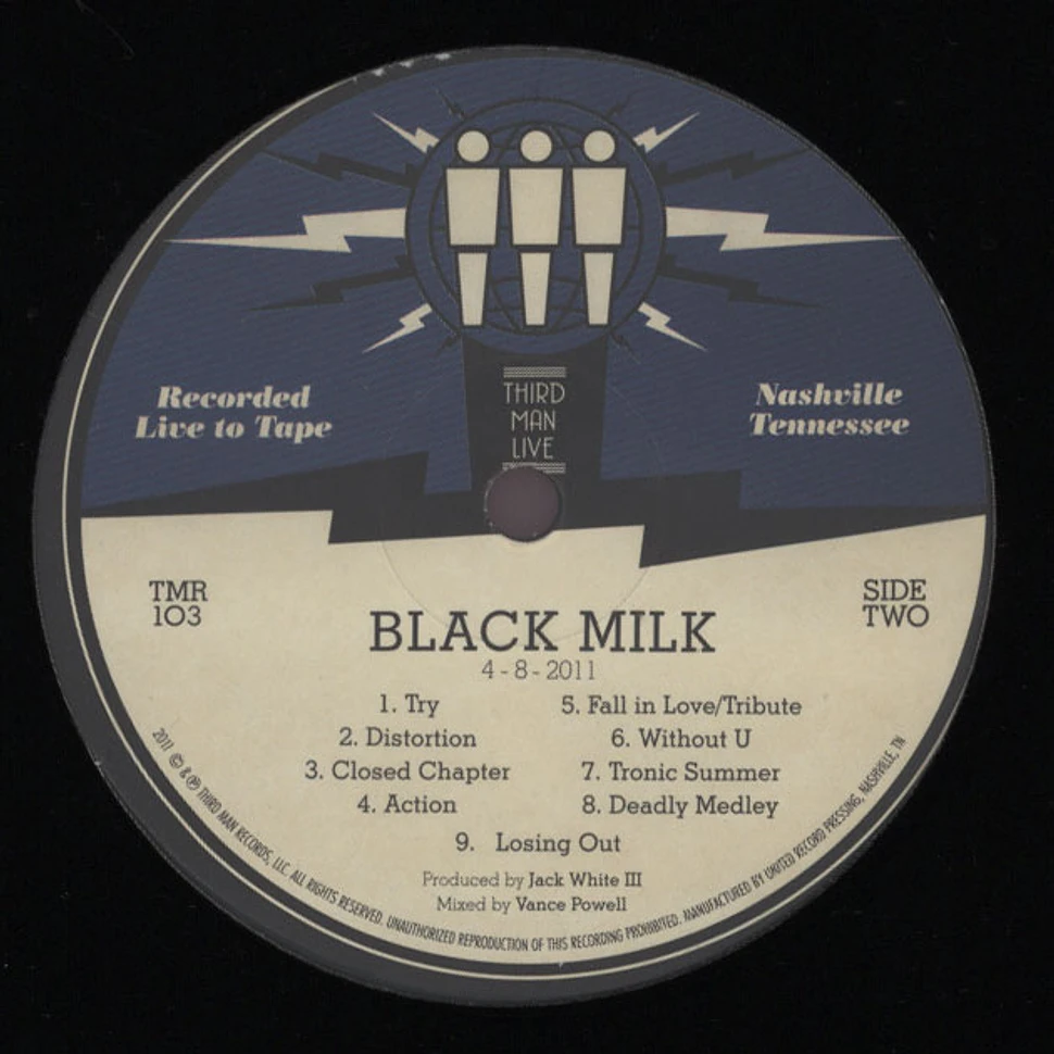 Black Milk - Third Man Live