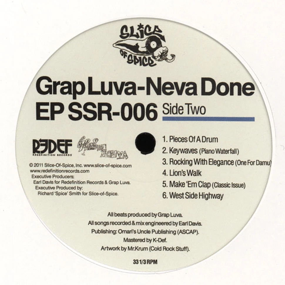 Grap Luva & Damu The Fudgemunk - Neva Done EP