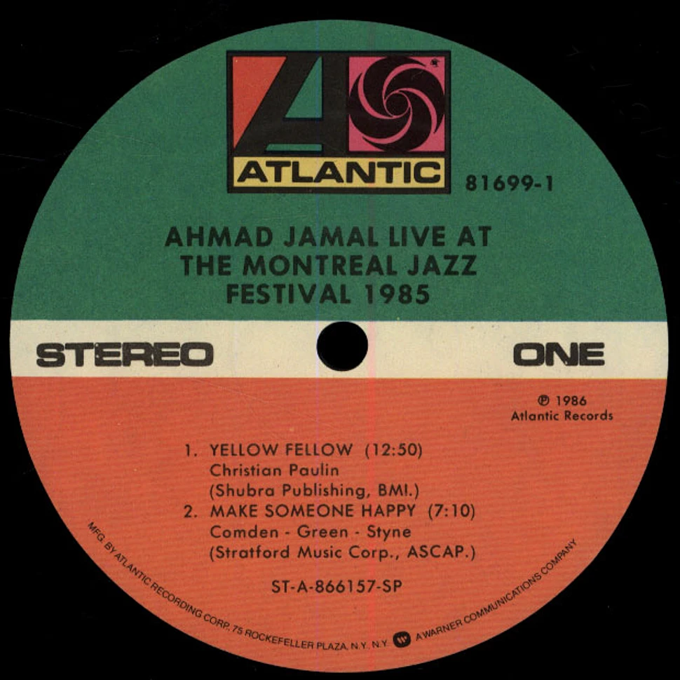 Ahmad Jamal - Live At The Montreal Jazz Festival 1985