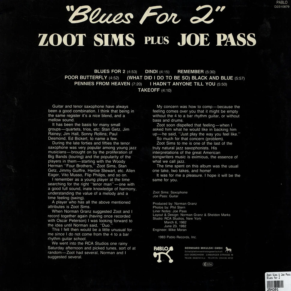 Zoot Sims & Joe Pass - Blues for 2