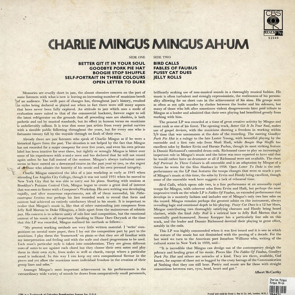 Charles Mingus - Mingus Ah-Um