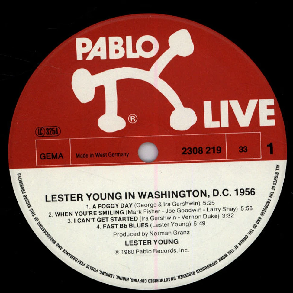 Lester Young - Lester Young In Washington