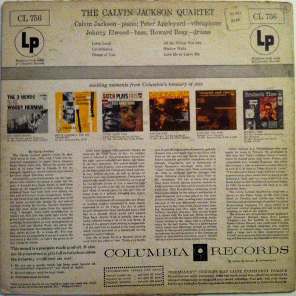 The Calvin Jackson Quartet - The Calvin Jackson Quartet