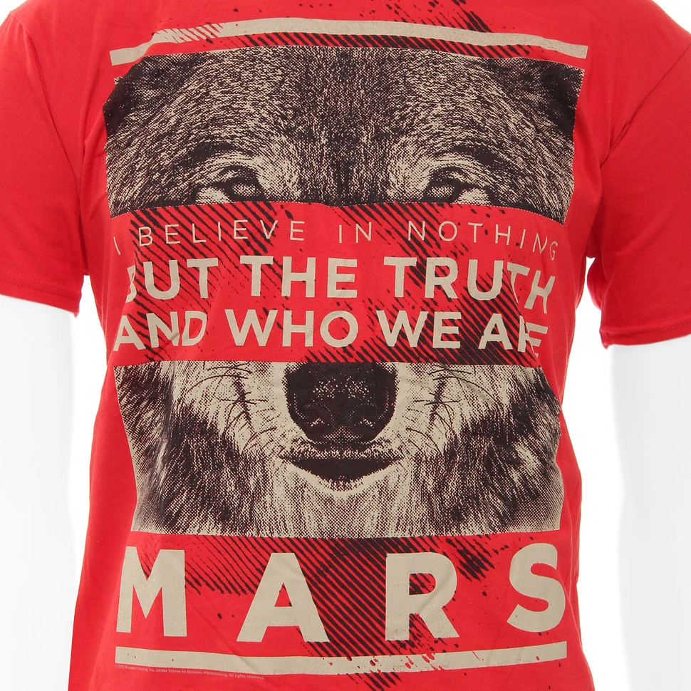 Thirty Seconds To Mars - Red Wolf T-Shirt