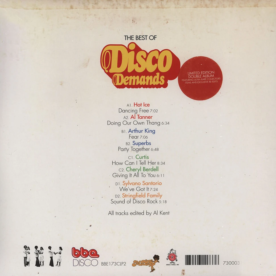 Al Kent presents - The Best Of Disco Demands: A Collection Of Rare 1970s Dance Music Part 2