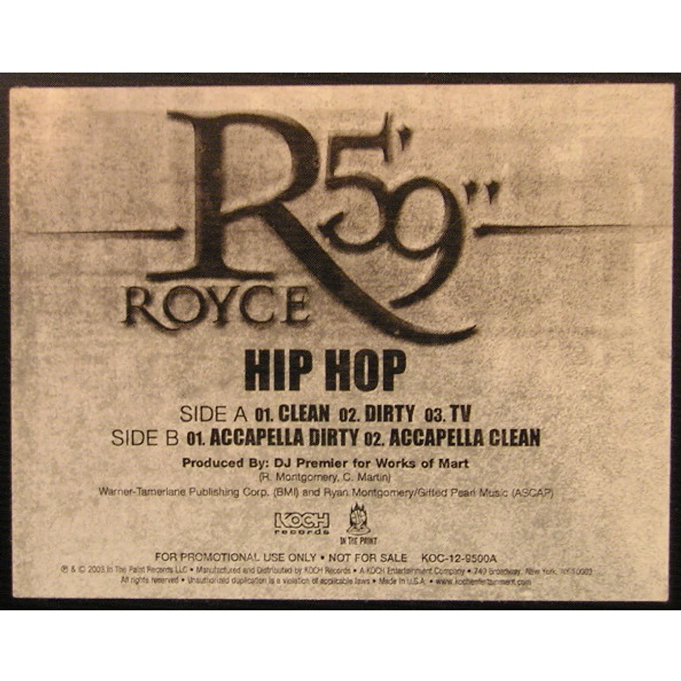 Royce Da 5'9" - Hip Hop