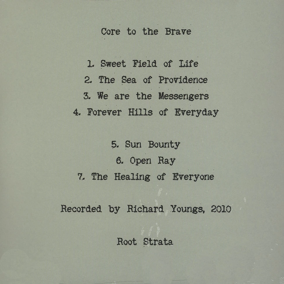 Richard Youngs - Core To The Brave