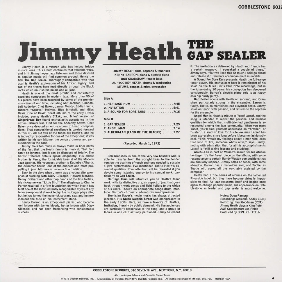 Jimmy Heath - The Gap Sealer