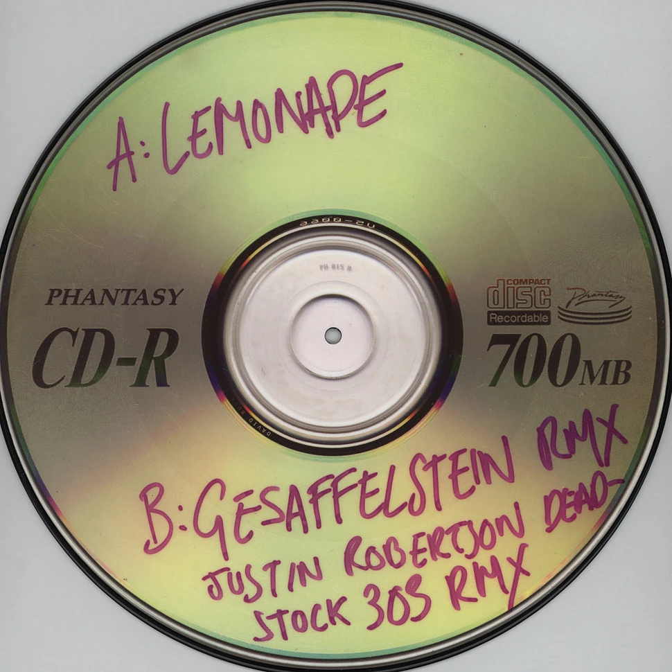 Boys Noize & Erol Alkan - Lemonade Picture Disc