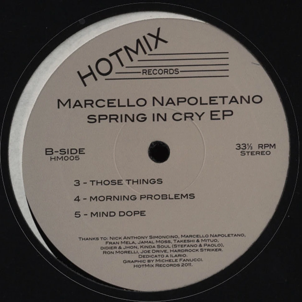 Marcello Napoletano - Spring In Cry EP