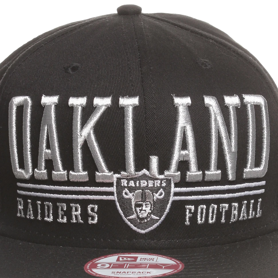 New Era - Oakland Raiders Lateral Snapback Cap