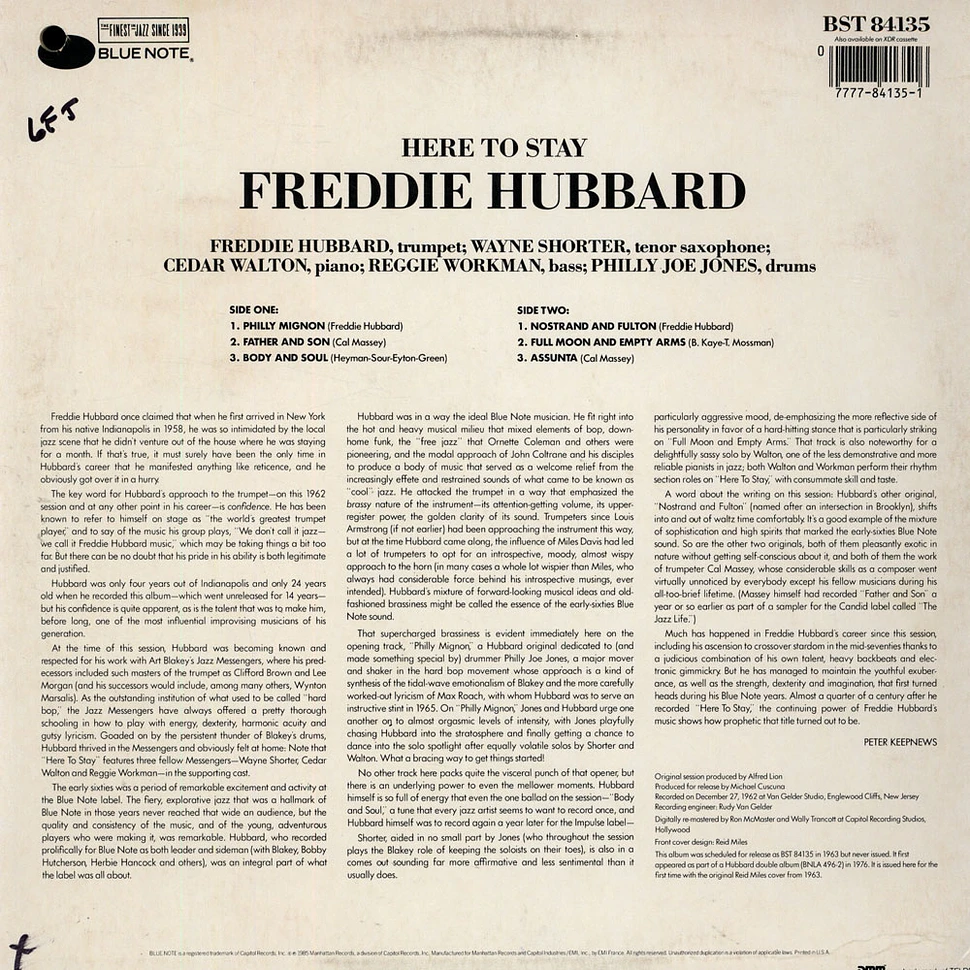 Freddie Hubbard - Here To Stay
