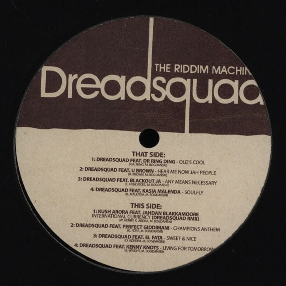 Dreadsquad - The Riddim Machine EP