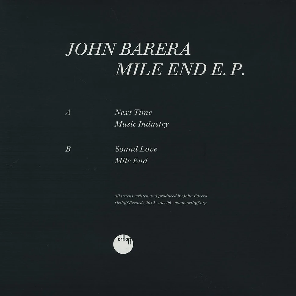 John Barera - Mile End EP