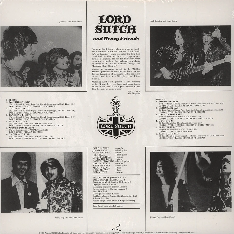 Lord Sutch - Lord Sutch And Heavy Friends