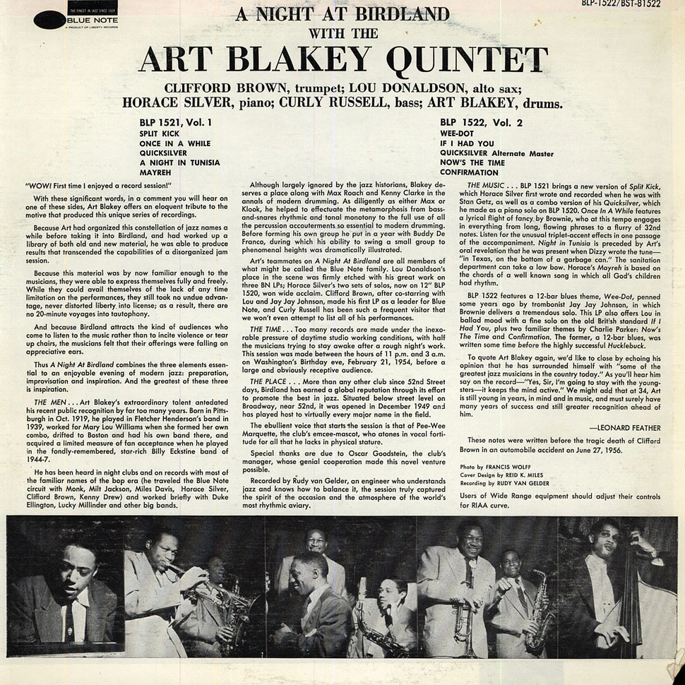 The Art Blakey Quintet - A Night At Birdland Volume 2