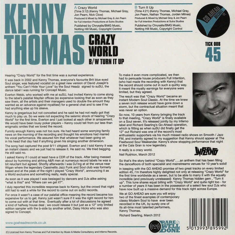 Kenny Thomas - Crazy World