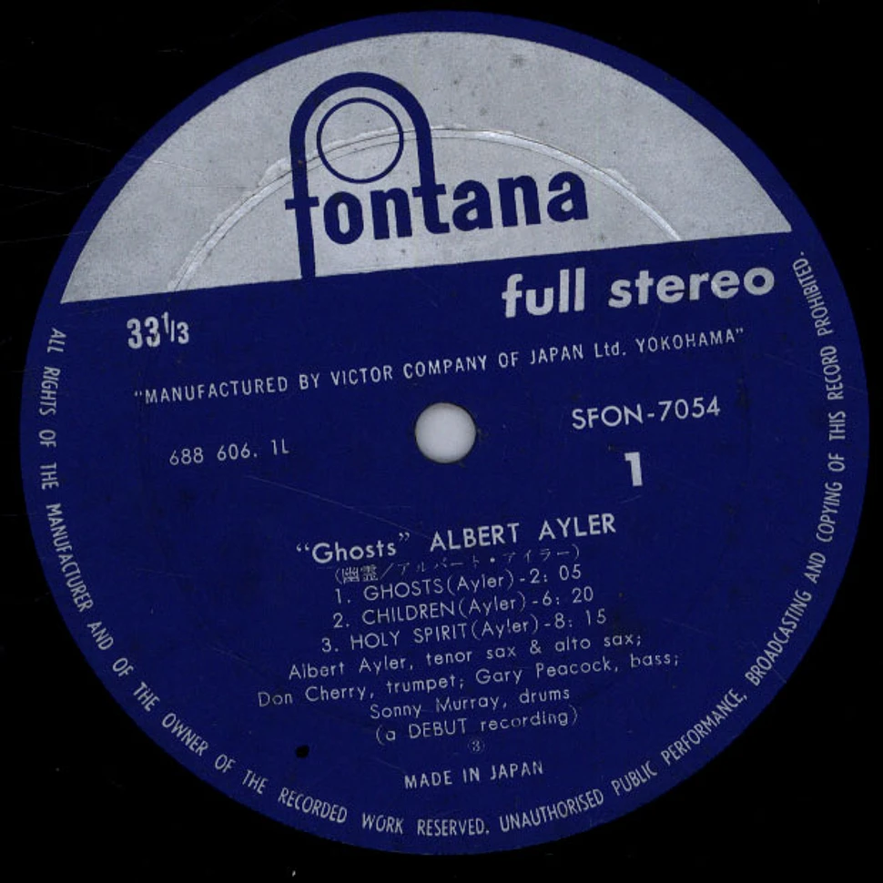 Albert Ayler Quartet - Ghosts