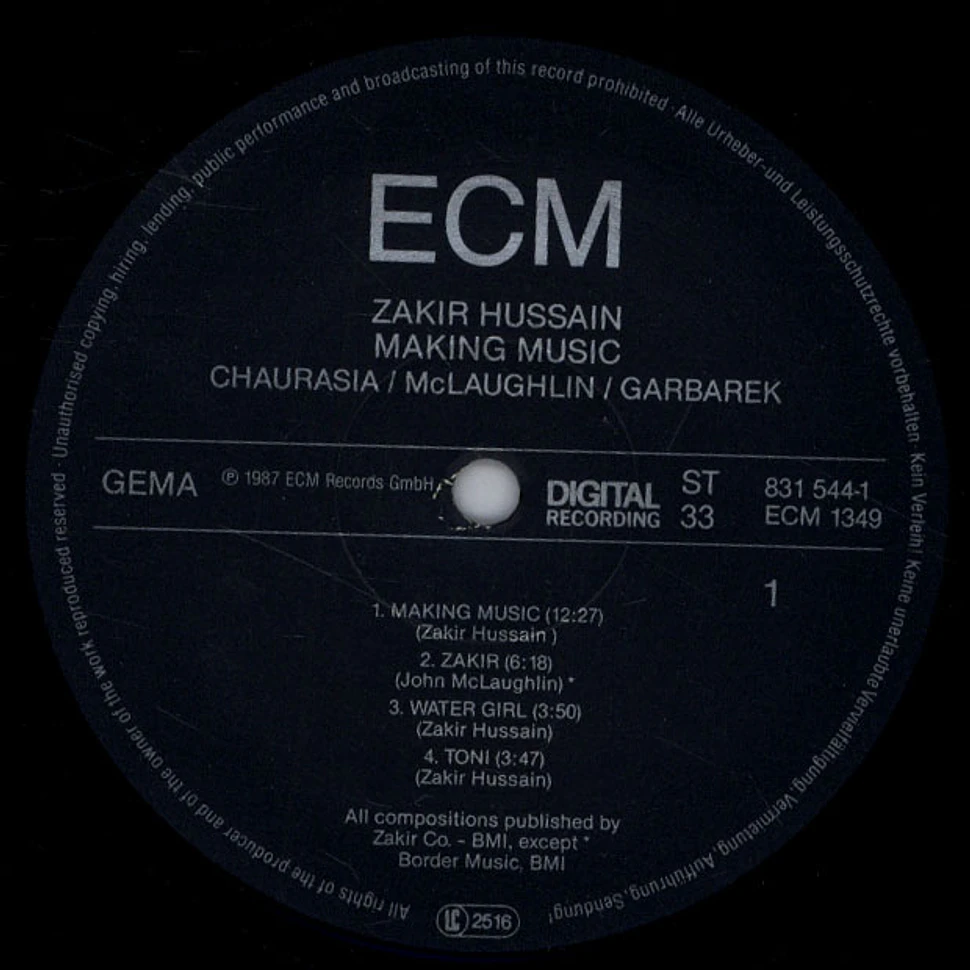Zakir Hussain, Hariprasad Chaurasia, John McLaughlin, Jan Garbarek - Making Music