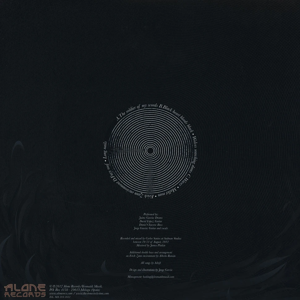 Adrift - Black Heart Bleeds Black Vinyl Edition
