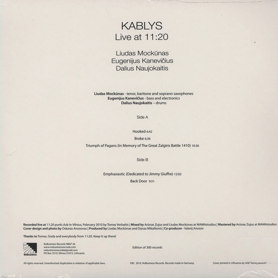 Liudas Mockunas, Eugenijus Kanevicius & Dalius Naujokaitis - Kablys - Live at 11:20