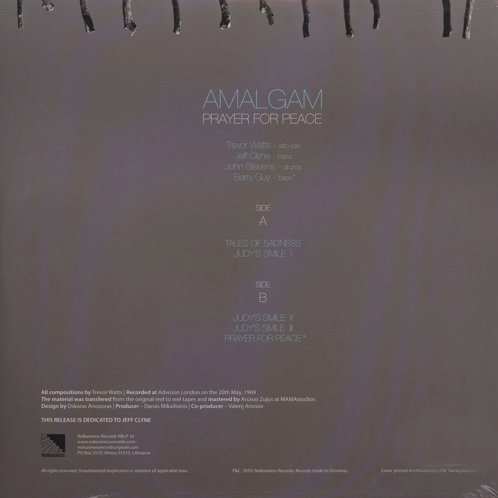 Amalgam (Trevor Watts, Jeff Clyne, John Stevens & Barry Guy) - Prayer For Peace