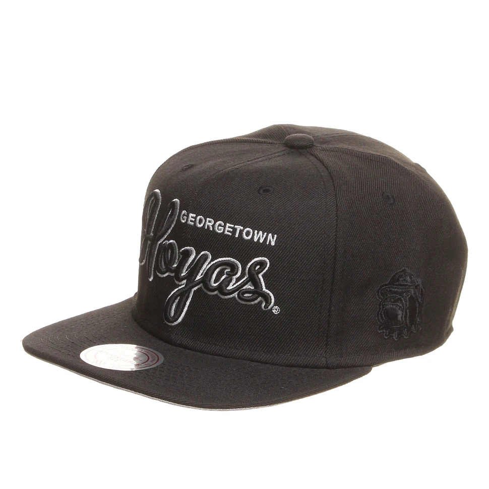 Mitchell & Ness - Georgetown Hoyas NCAA Blacked Out Script Snapback Cap
