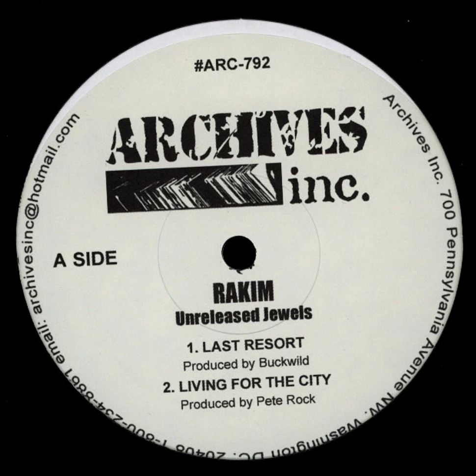 Rakim - Unreleased jewels