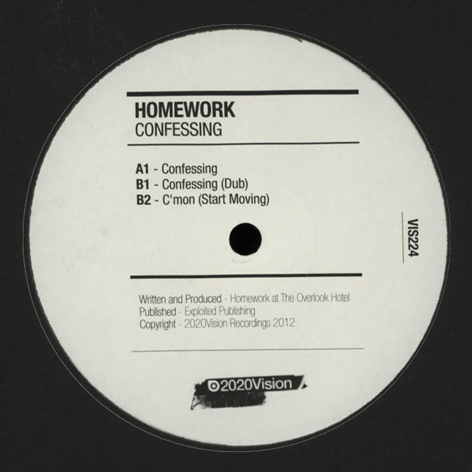 Homework - Confessing
