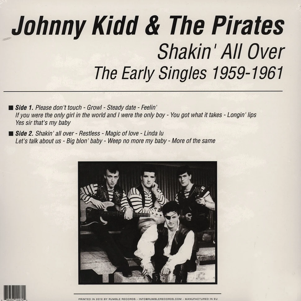 Johnny Kidd & The Pirates - Shakin' All Over - The Early Singles 1959 - 1961