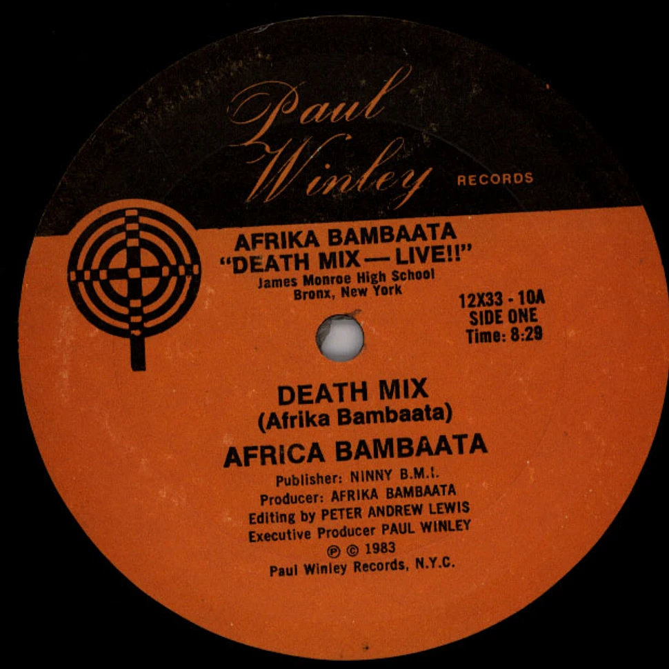 Afrika Bambaataa - Death Mix — Live!!!