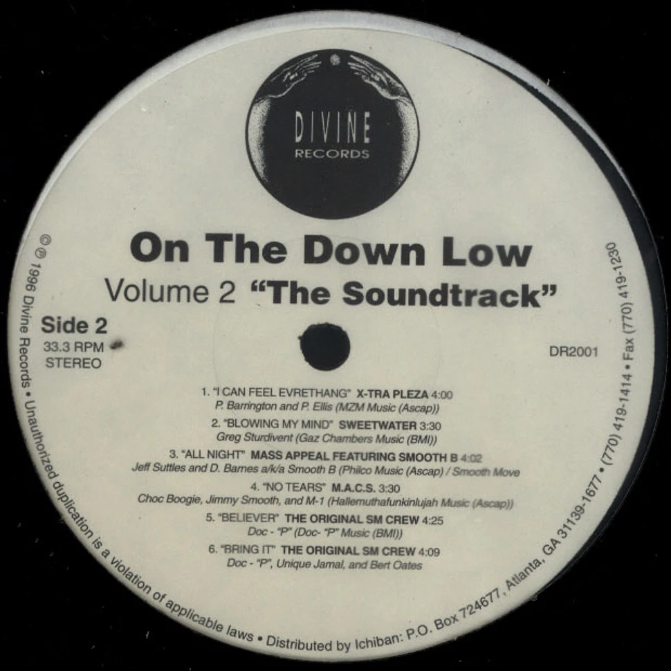 V.A. - On The Down Low Volume 2 "The Soundtrack"