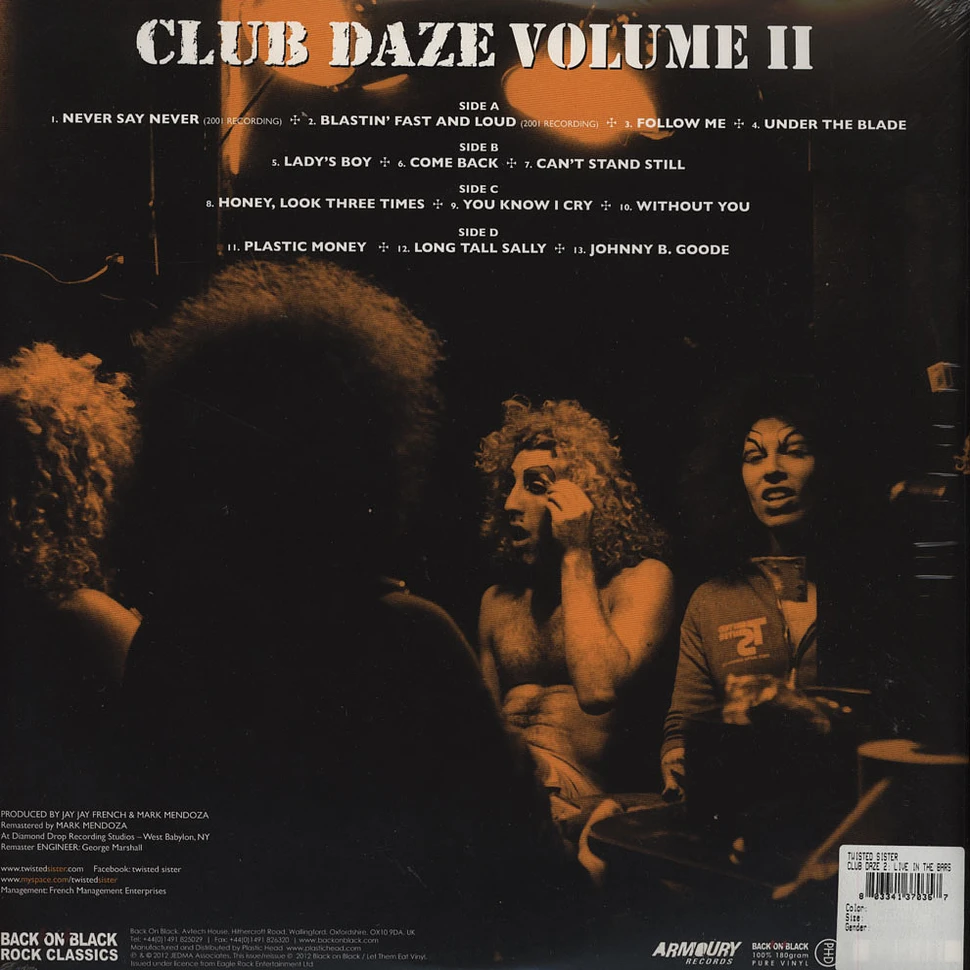 Twisted Sister - Club Daze Volume II