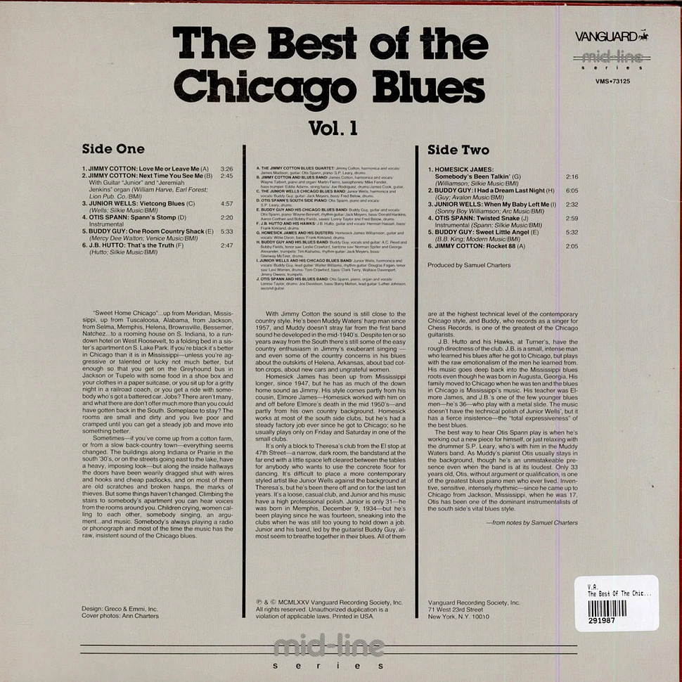 V.A. - The Best Of The Chicago Blues Vol. 1