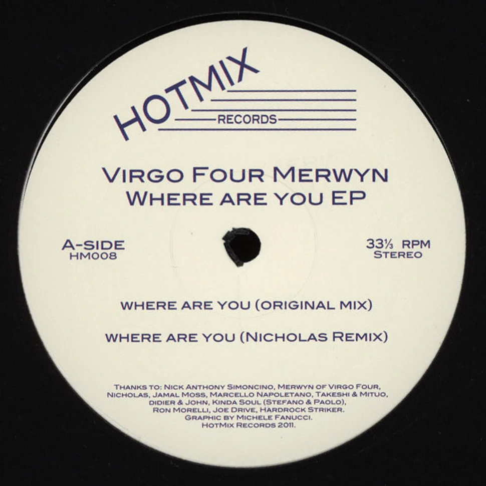 Virgo Four Merwyn - Where Are You EP