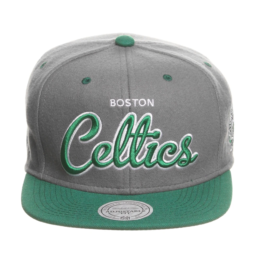 Mitchell & Ness - Boston Celtics NBA Melton Script Snapback Cap